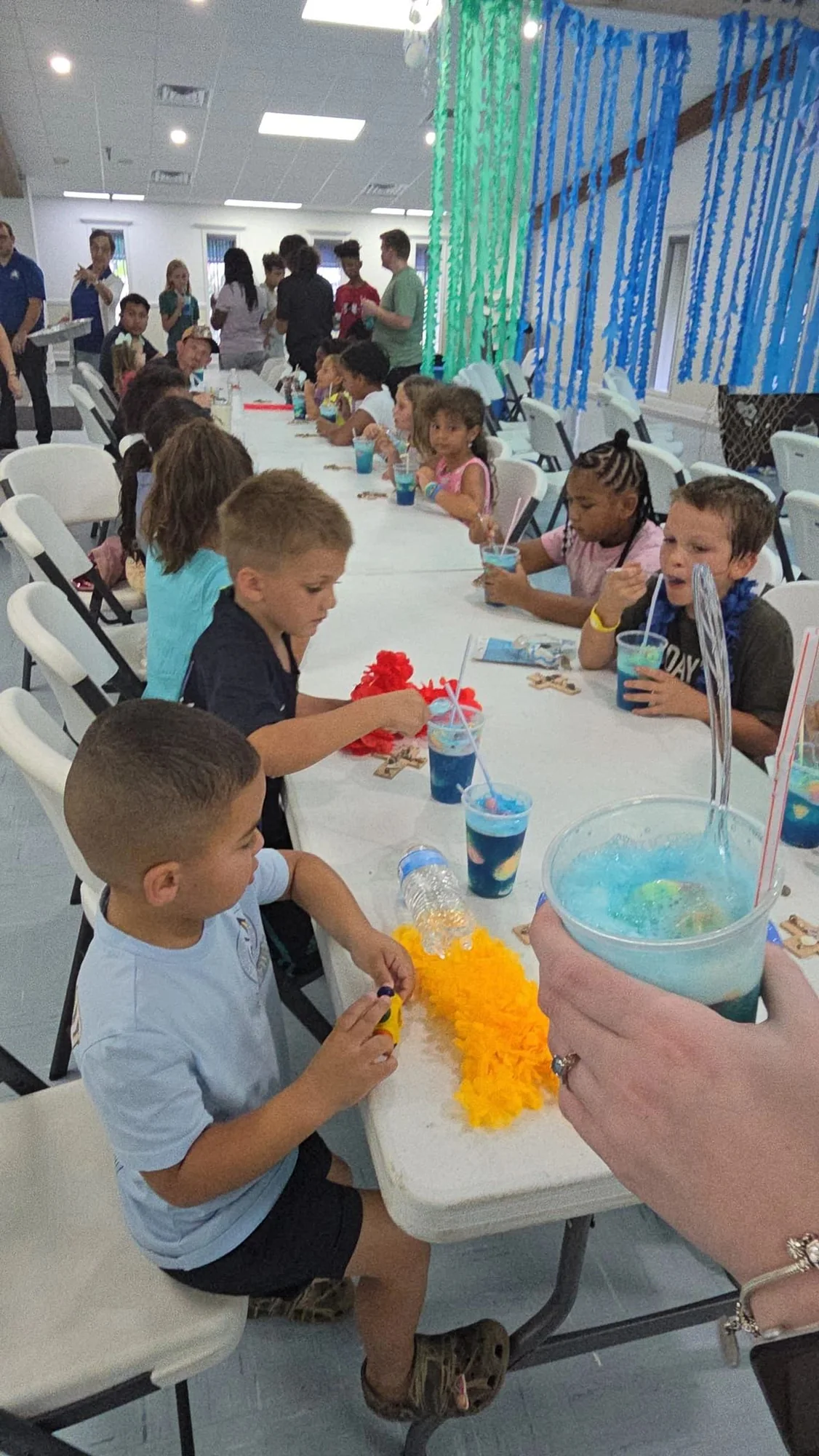 Children participating in a Calvary ministry activity