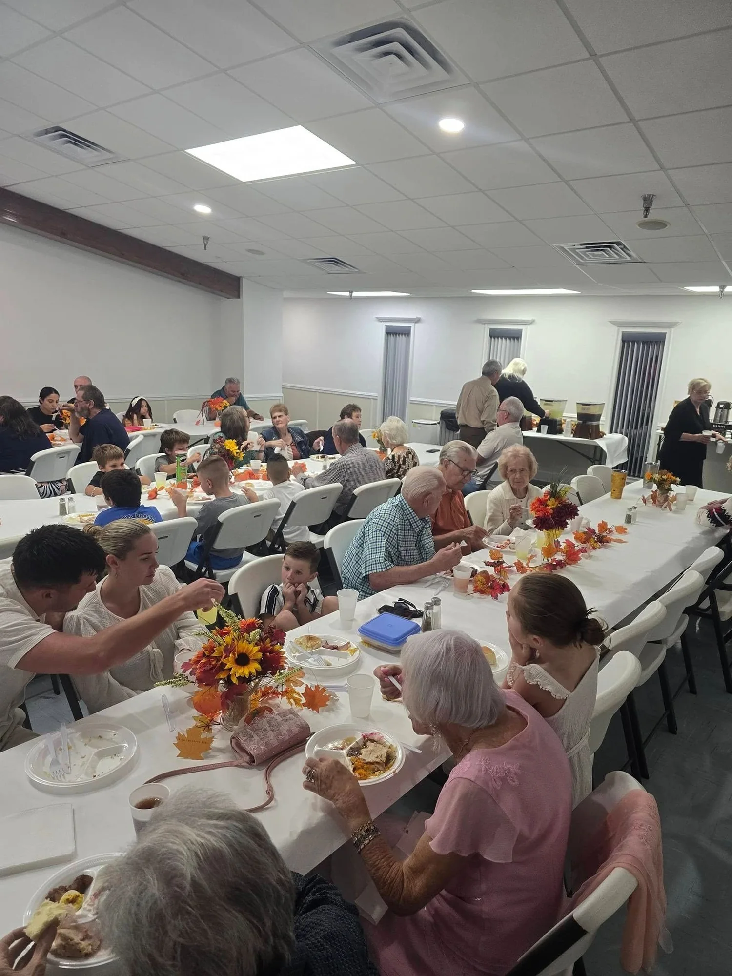 The Calvary Baptist Church family gathered together